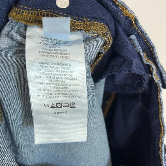 Free People Dark Wash Busted Skinny Jeans with Intentional Holes - Size 28 R - Picture 10 of 12